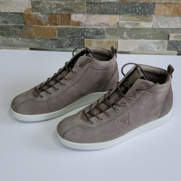 ECCO Women’s Soft 1 Ladies Hi-Top Trainers - Picture 3 of 9